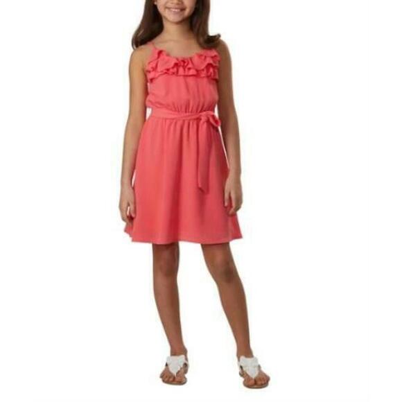 Paper Doll Big Kid Girls Bubble Crepe Princess Look Sleeveless Dress Size 10 - Picture 2 of 2